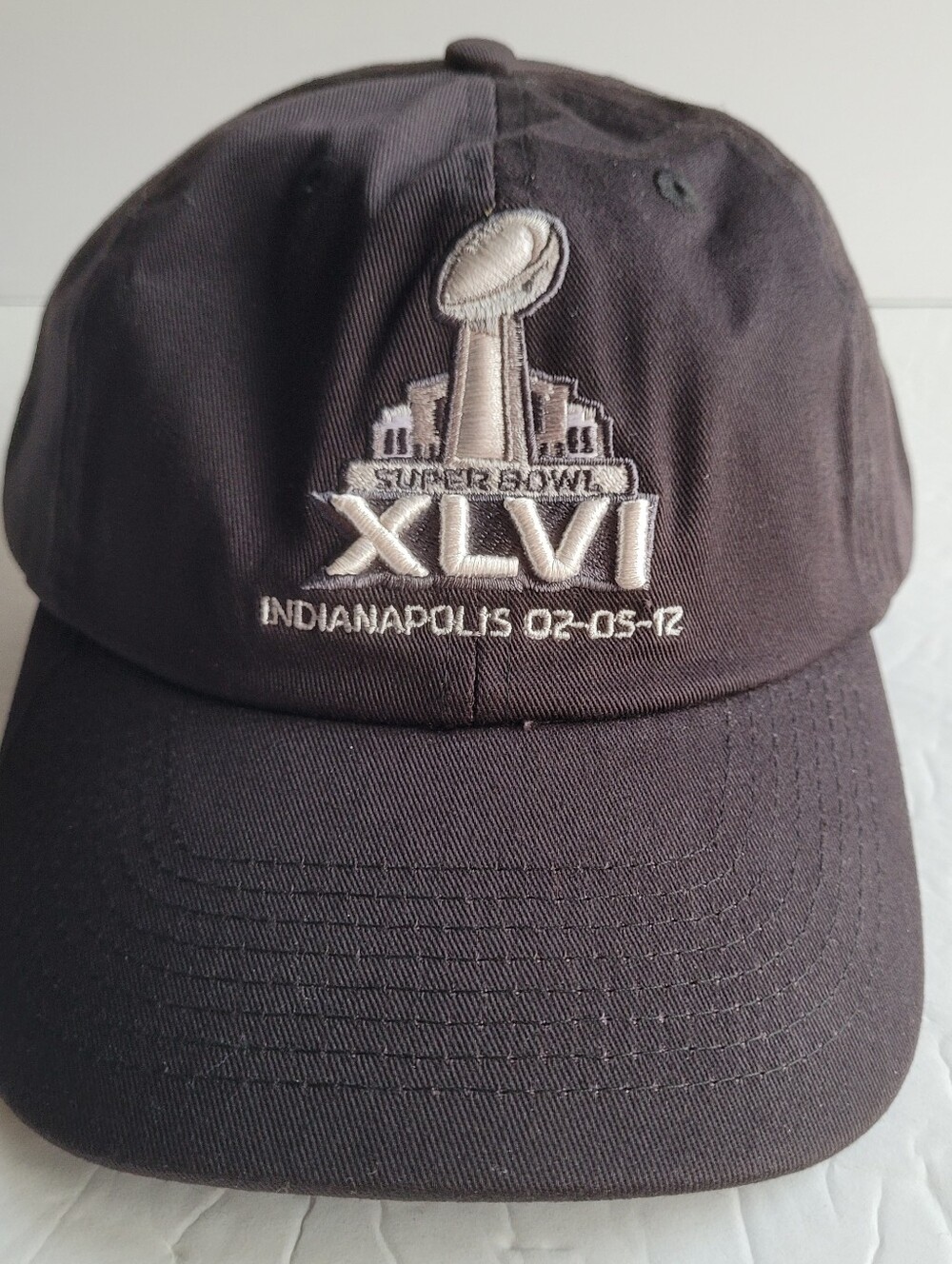 Super Bowl XLVI 46 Hat Ball Cap Indianapolis 2012 Giants Patriots NFL Football 